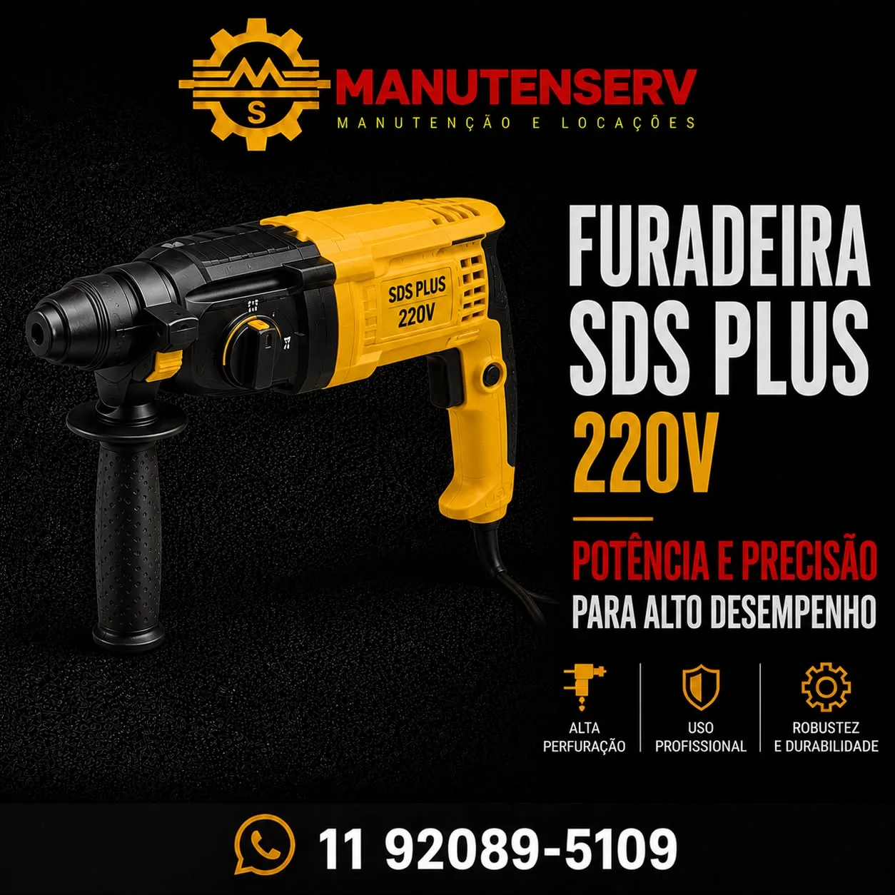 Furadeira SDS Plus 220 V