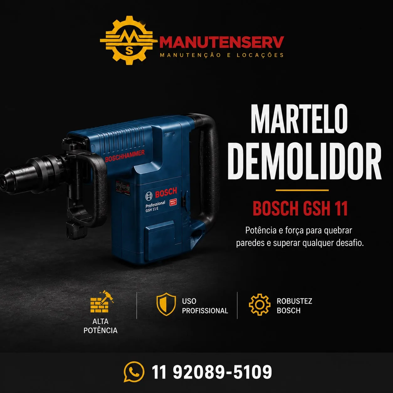 Martelo demolidor Bosch GSH 11