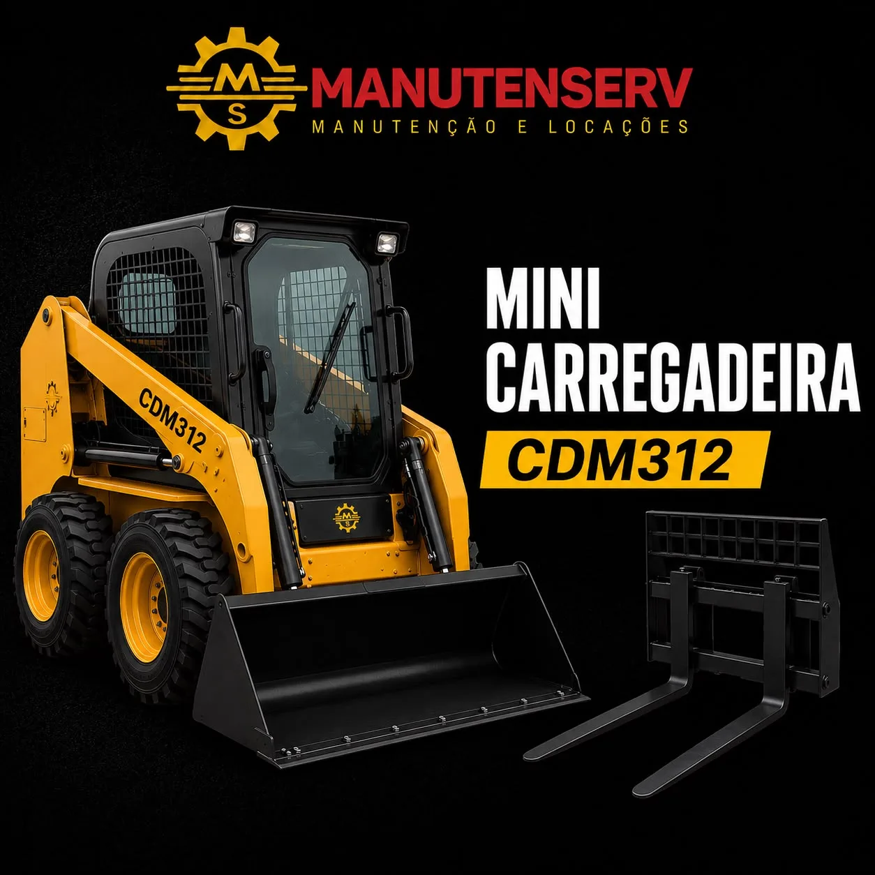 Mini carregadeira CDM312