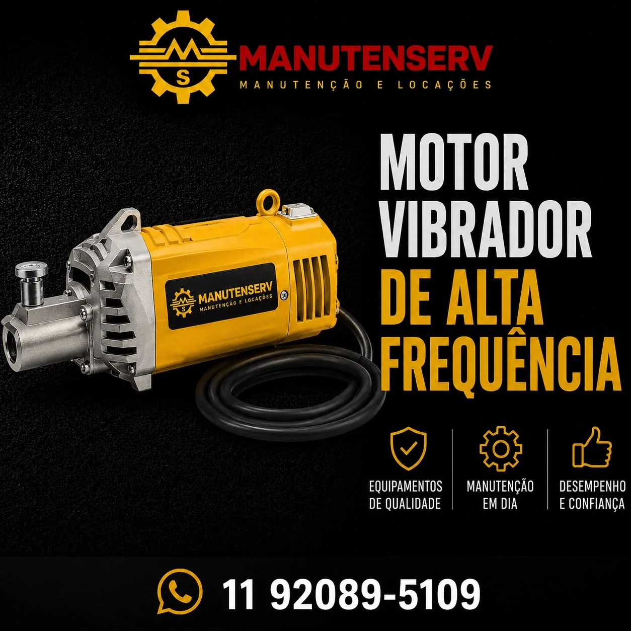 Motor vibrador de alta frequência