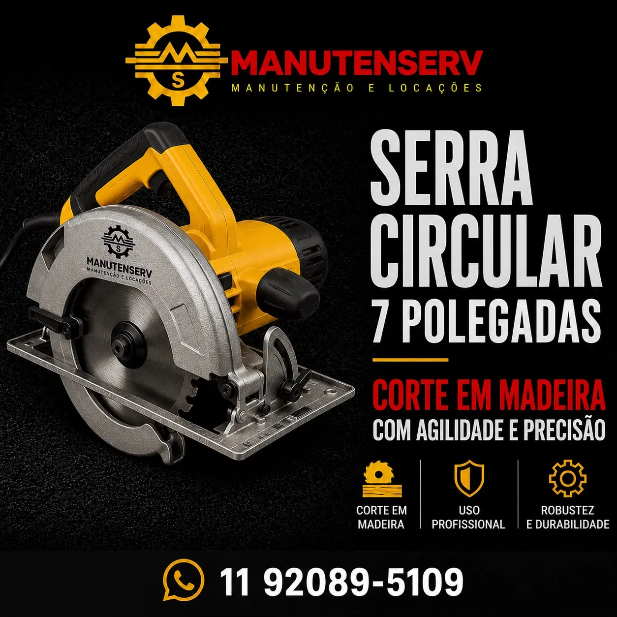 Serra circular 7 polegadas